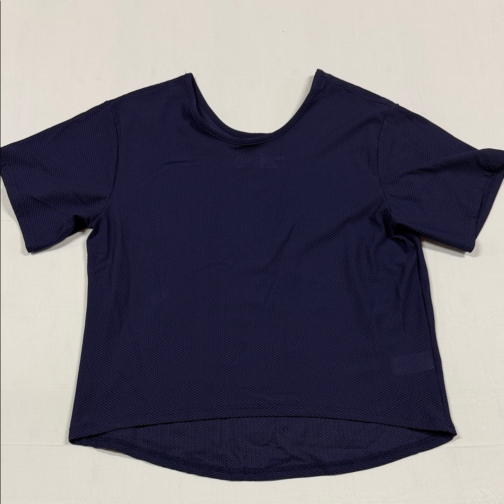 Zyia Active Navy Lattice Tshirt Womens Medium